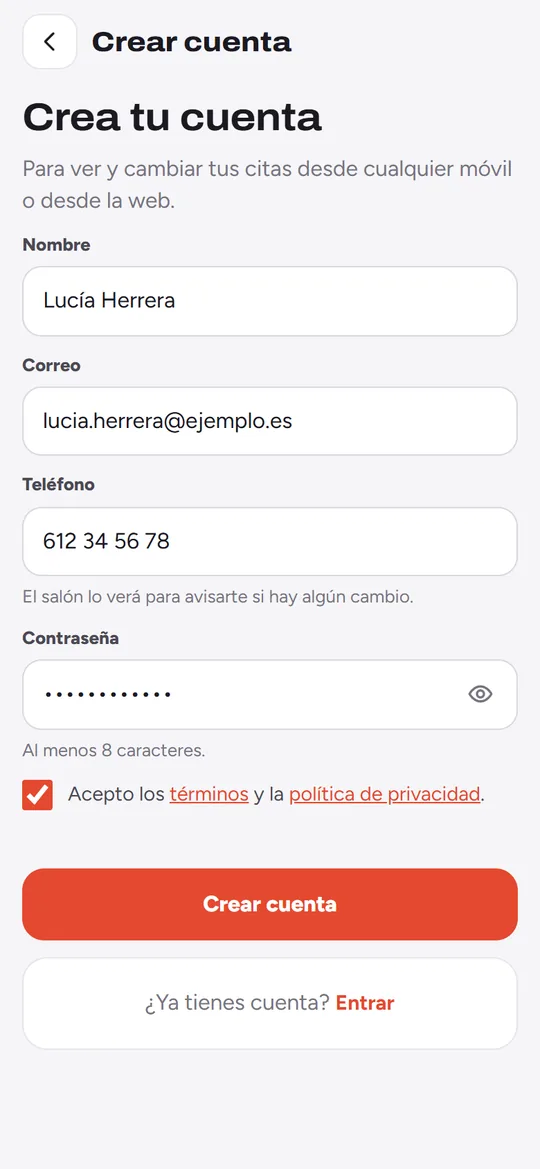 Cuenta del cliente